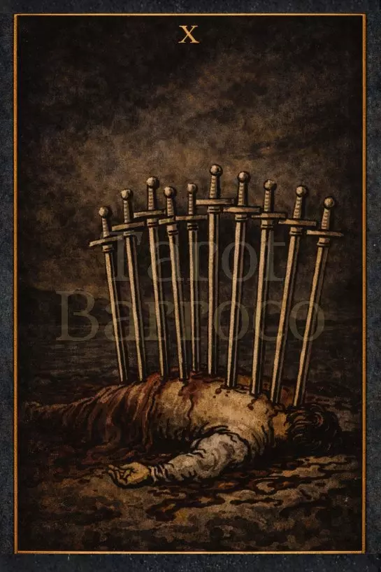 Carta Dez de Espadas