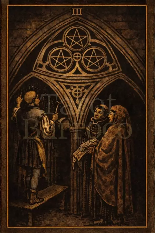 Carta Três de Ouros