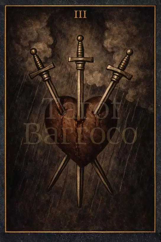 Carta Três de Espadas