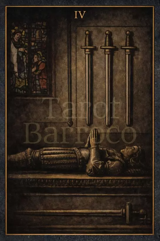 Carta Quatro de Espadas