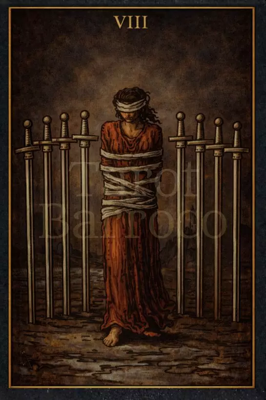 Carta Oito de Espadas