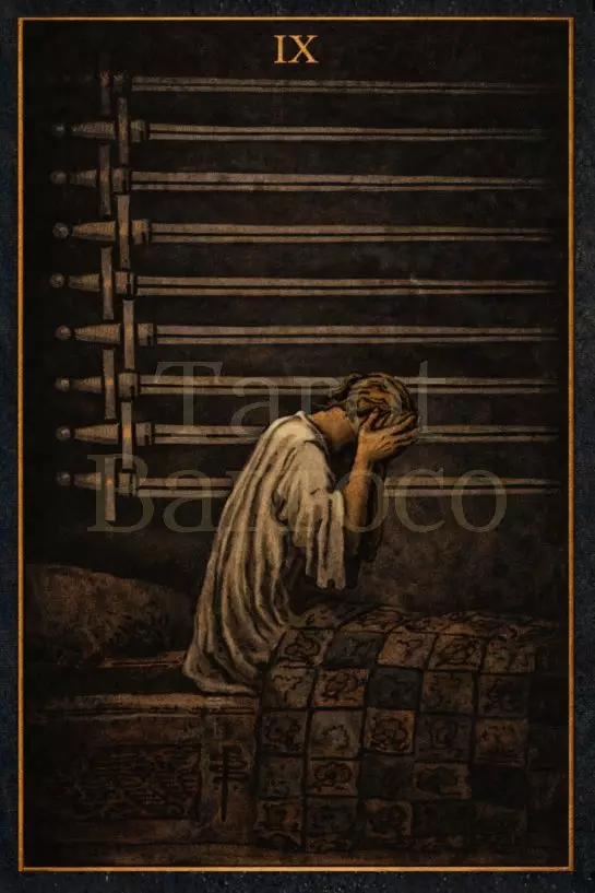 Carta Nove de Espadas